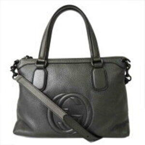 Gucci Soho 2way handbag black leather